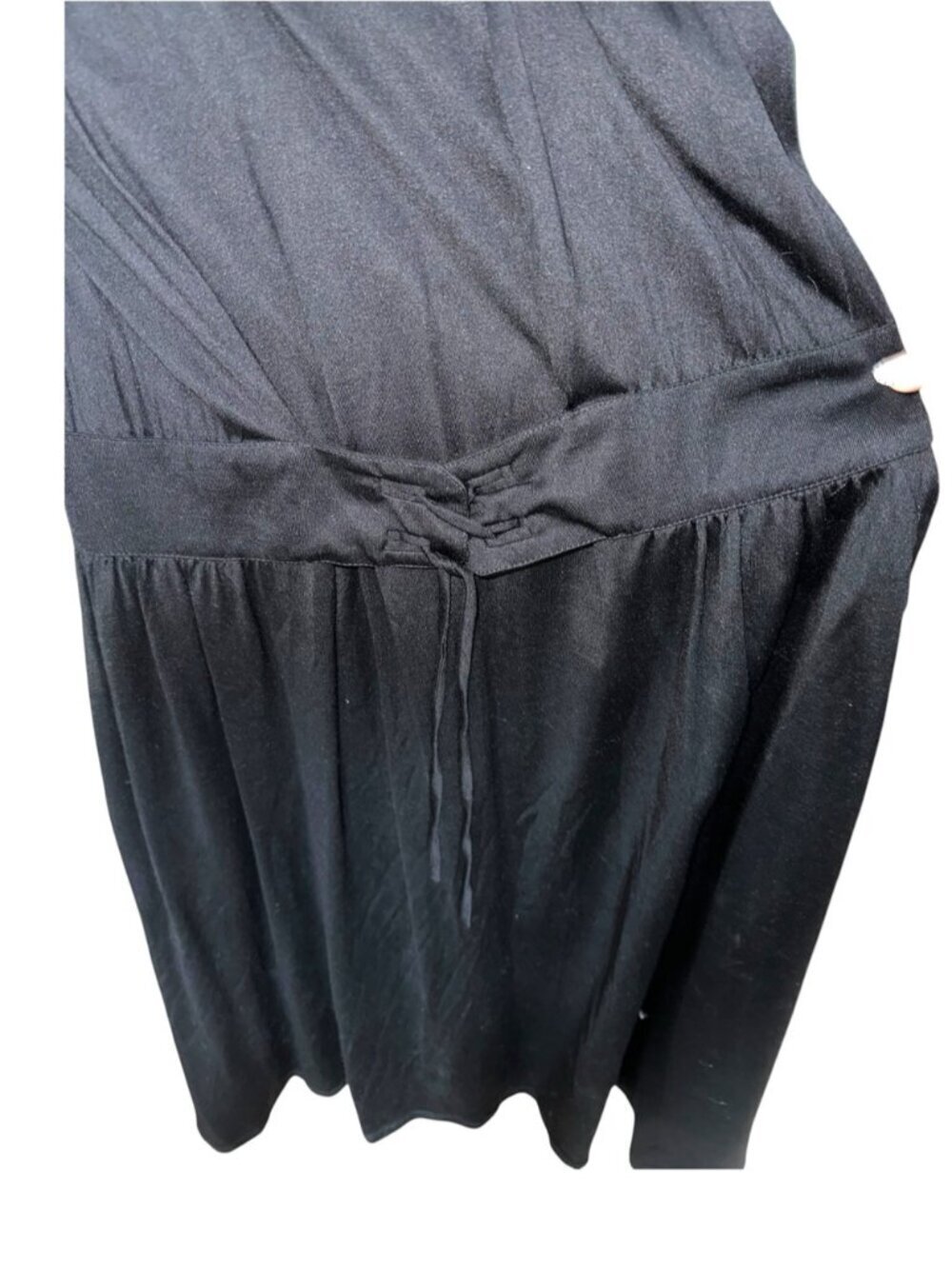 Burberry Black Drop Waist Corset Longsleeve 100% Silk maxi dress Whimsygoth - Picture 6 of 12